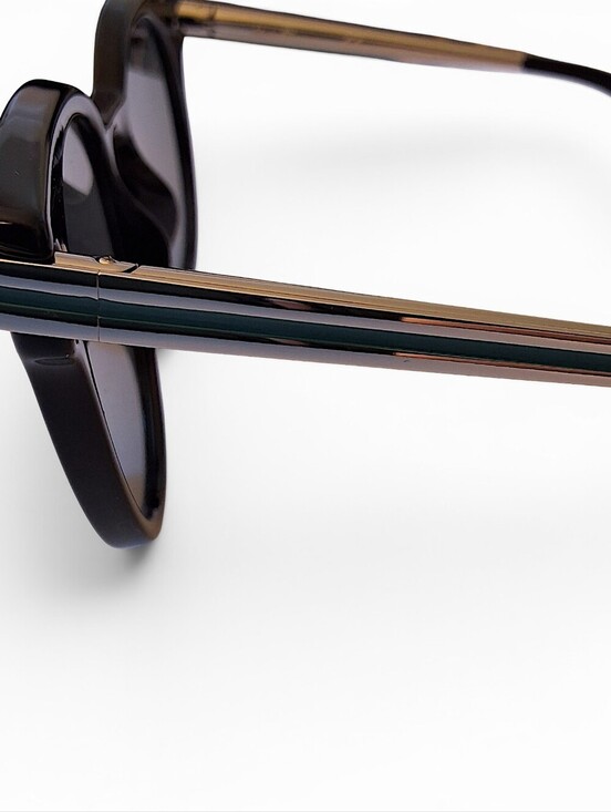 Salvatore Ferragamo SF909S Black Round Sunglasses Made in Italy main image 11